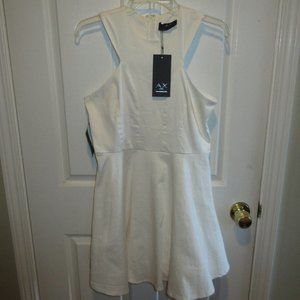 AX Paris brand new cream cut-in neck dress no sleeves